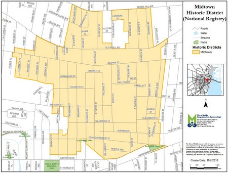 Midtown Historic District Map